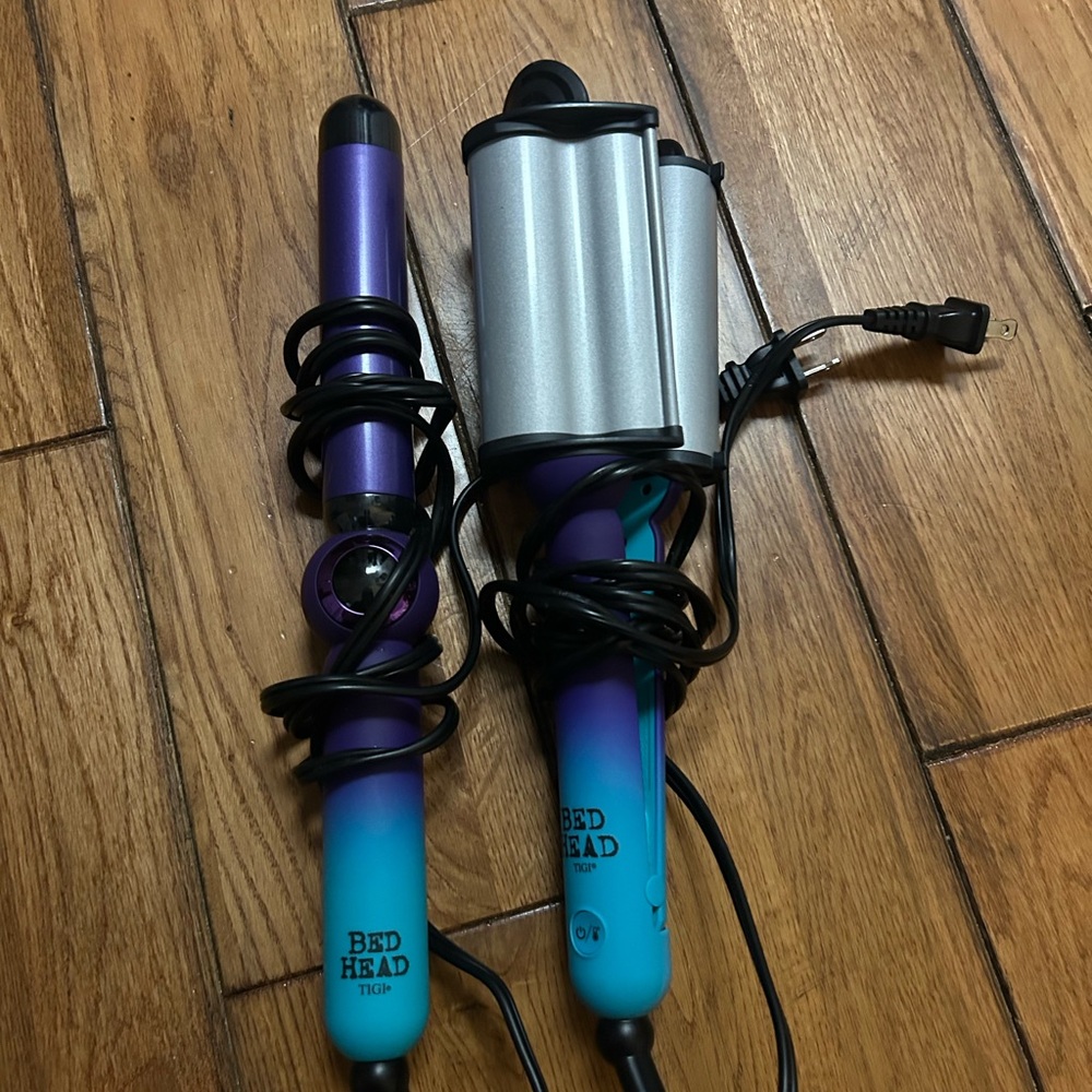 Bed Head Purple and Blue Curling Iron Set